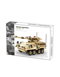 M1128 Mobile Gun System Brick Army Toys - 458Pcs
