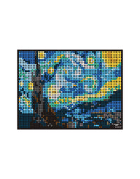 The Starry Night Art Pixel Tiny Building Blocks Set - 3326Pcs