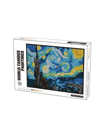 The Starry Night Art Pixel Tiny Building Blocks Set - 3326Pcs