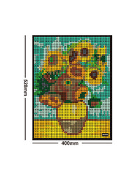 Sunflower Mosaic Art Pixel Puzzle Toys - 3362Pcs