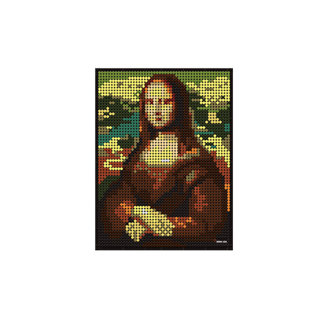 Mona Lisa Portrait Pixel Puzzle Toy Set - 3262Pcs