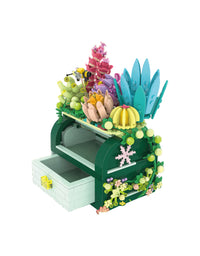 Succulent in a Vase Plant Brick Set - 978Pcs