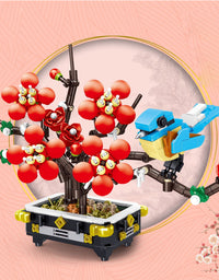 Plum Blossom Art Tiny Brick Toys - 565Pcs