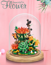 Cactus In a Bottle Tiny Plants Blocks Set - 978Pcs