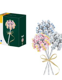 Fragrant Flower Brick Bouquet Toy Set - 175Pcs