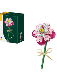 Peony Flower Botanical Building Block Set - 175Pcs