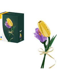 Tulips Flowers Blocks Brick Set - 110Pcs