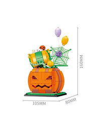 City Pumpkin Cabin Construction Block Toys - 327Pcs