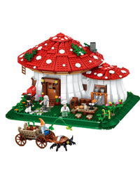 Mushroom Cabin Builder Toys Set - 2233Pcs