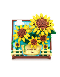 Sunflower Life Botanical Bricks Blocks Toys - 580Pcs