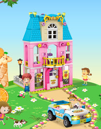Exercise N Play Pizza Shop Mini Blocks Toy Construction Set - 777 Pcs