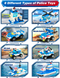 Exercise N Play Mega Police Cars for Toddlers Toys - 1338 Pcs