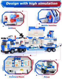 Exercise N Play Mega Police Cars for Toddlers Toys - 1338 Pcs