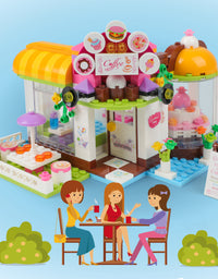 Exercise N Play Coffee Shop & Water Park 2 IN 1 Blocks Bricks - 1140 Pcs