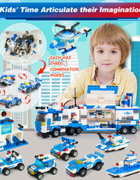 Exercise N Play Mega Police Cars for Toddlers Toys - 1338 Pcs