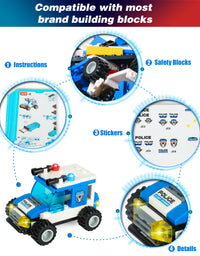 Exercise N Play Mega Police Cars for Toddlers Toys - 1338 Pcs