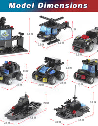 Exercise N Play SWAT Vehicle Bricks Blocks Sets - 1110 Pcs