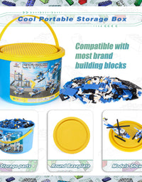 Exercise N Play Mini Police Station Brick Toy Sets - 808 Pcs
