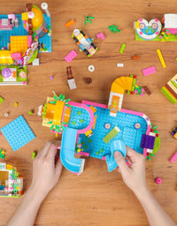 Exercise N Play Coffee Shop & Water Park 2 IN 1 Blocks Bricks - 1140 Pcs