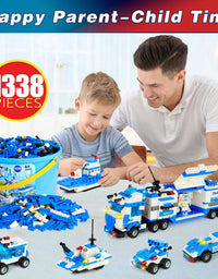 Exercise N Play Mega Police Cars for Toddlers Toys - 1338 Pcs