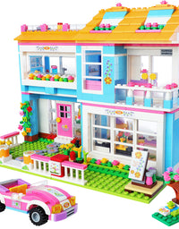 Exercise N Play Miniature Dolls Family House Block Bricks Set - 1006 Pcs