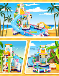 Exercise N Play Water Park Brick Construction Toy Sets - 727 Pcs