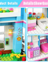 Exercise N Play Miniature Dolls Family House Block Bricks Set - 1006 Pcs