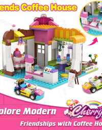 Exercise N Play Street Coffee & Barber Shop Building Toy Set - 1059 Pcs