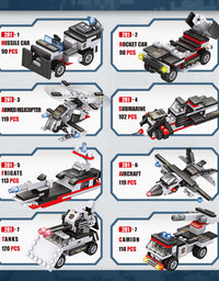 Exercise N Play Navy Warship Bricks Blocks Toys Sets - 1630 Pcs