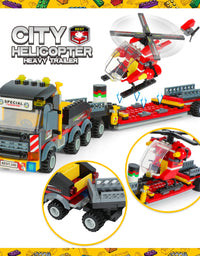 Exercise N Play City Fire Trailer Blocks Bricks Sets - 971 Pcs