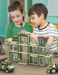 Exercise N Play Military Army Base Mini Block Set - 802Pcs