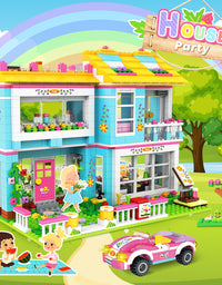 Exercise N Play City House & Grocery Store 2 IN 1 Builder Set Toy - 1556 Pcs