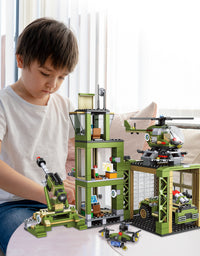 Exercise N Play Army Military Command Post Blocks For Toddlers - 677 Pcs