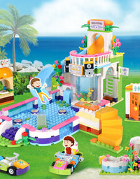 Exercise N Play Grocery Store & Water Park 2 IN 1 Kids Construction Toys - 1375 Pcs