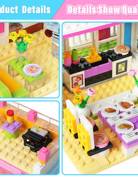 Exercise N Play Miniature Dolls Family House Block Bricks Set - 1006 Pcs