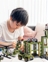 Exercise N Play Army Military Command Post Blocks For Toddlers - 677 Pcs