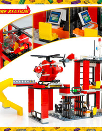 Exercise N Play City Fire Trailer Blocks Bricks Sets - 971 Pcs