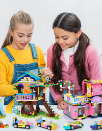 Exercise N Play Barber Shop & Treehouse 2 IN 1 Mini Building Blocks - 1193 Pcs