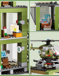 Exercise N Play Army Military Command Post Blocks For Toddlers - 677 Pcs