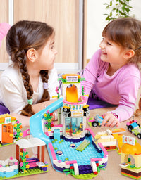 Exercise N Play Water Park Brick Construction Toy Sets - 727 Pcs