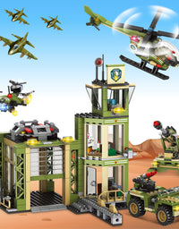 Exercise N Play Army Military Command Post Blocks For Toddlers - 677 Pcs