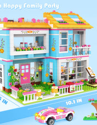 Exercise N Play Miniature Dolls Family House Block Bricks Set - 1006 Pcs