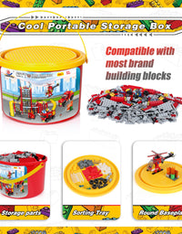 Exercise N Play Fire Station Mini Block Toy Sets - 896 Pcs