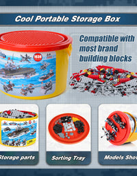 Exercise N Play Navy Warship Bricks Blocks Toys Sets - 1630 Pcs