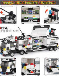 Exercise N Play SWAT Command Truck Block Building Sets - 853 Pcs