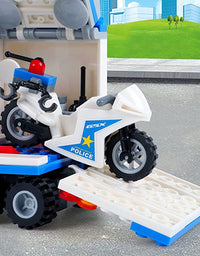 Exercise N Play Police Truck Bank Brick Sets - 483 Pcs