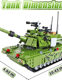Exercise N Play Army Military Tank Block Building Sets - 952 Pcs