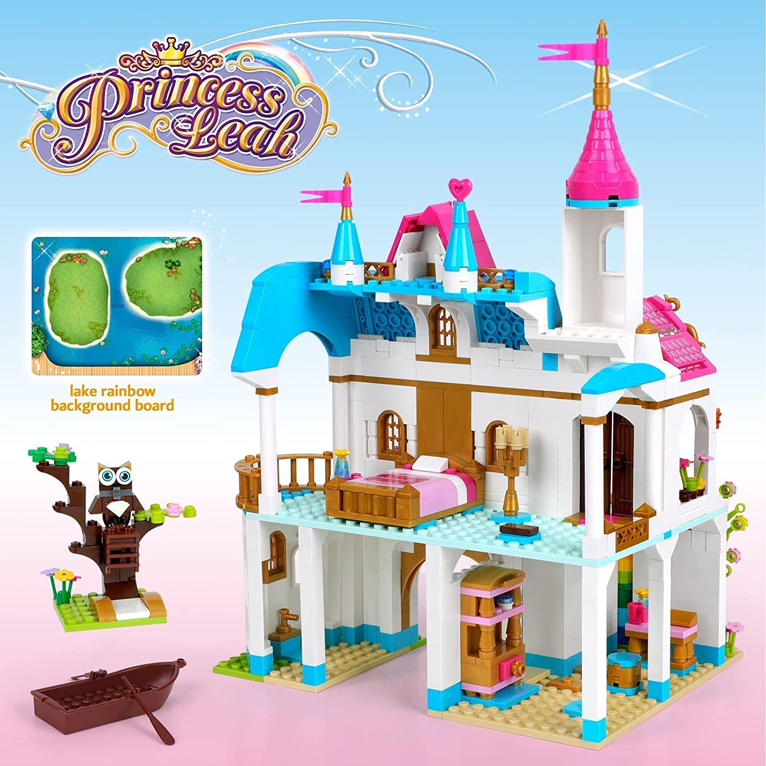 Exercise N Play Princess Castle Construction Toys - 577 Pcs