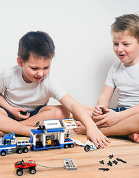 Exercise N Play Police Truck Bank Brick Sets - 483 Pcs