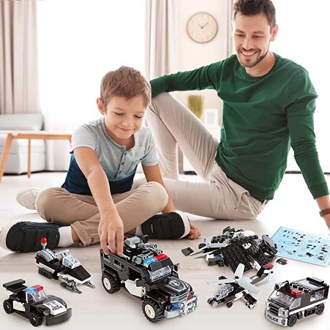 Exercise N Play SWAT Humvee Vehicle Brick Set - 680 Pcs